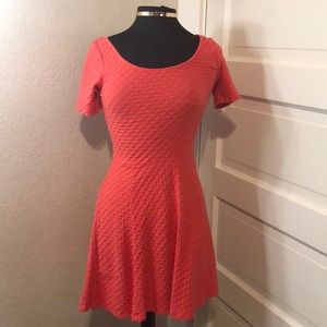Coral H&M Skater Dress